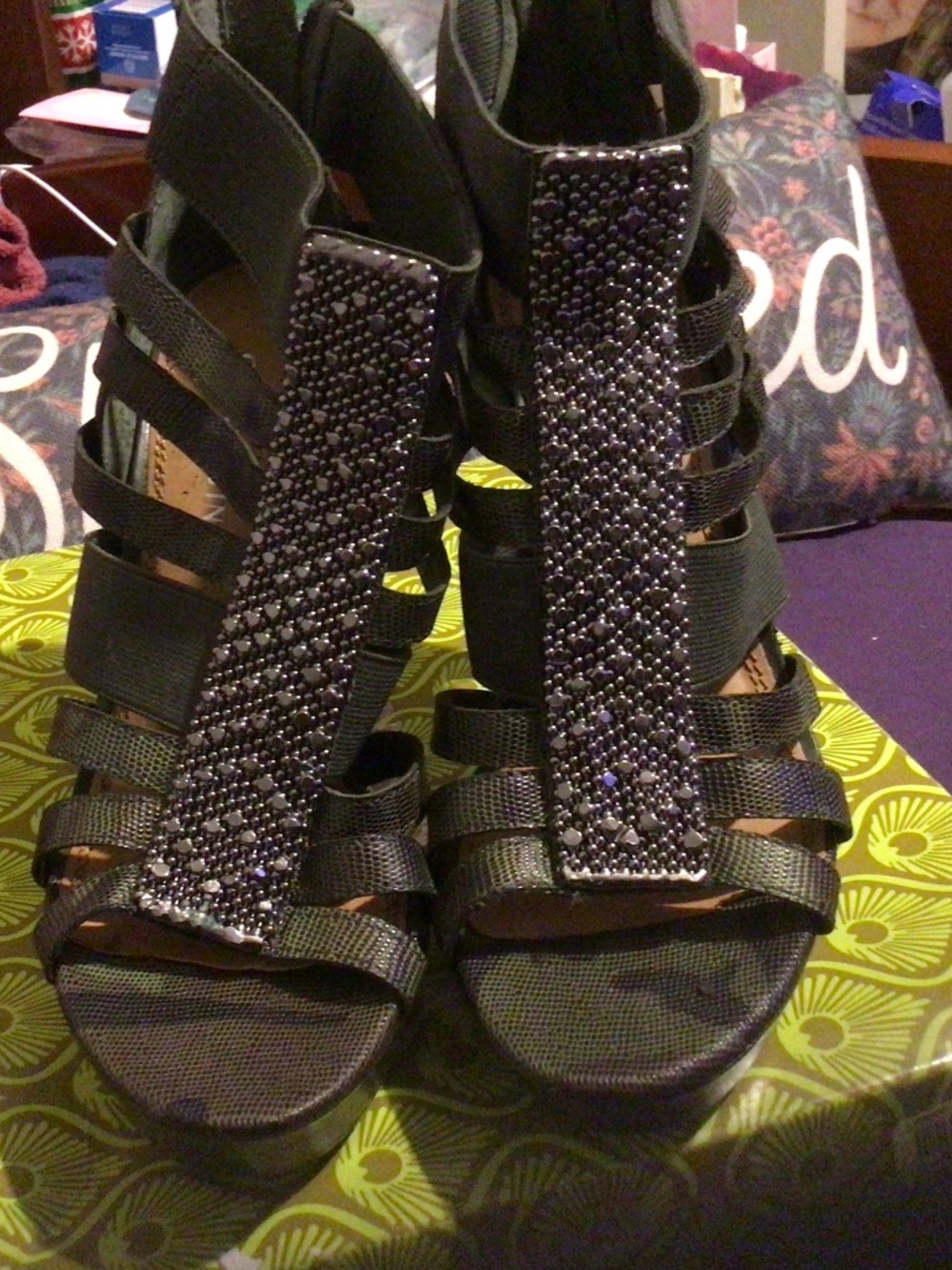 NWT With Box Gianni Bini Camo Combat Green 7